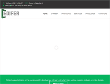 Tablet Screenshot of edifer.cl